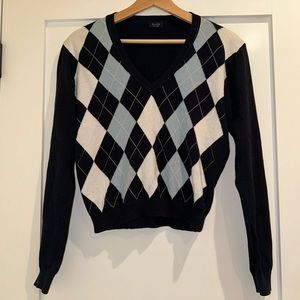 Brandy Melville John Galt Argyle Sweater